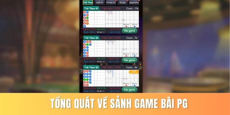 Pg - Sảnh Game Bài Cá Cược Chất Lượng, Thưởng Đẳng Cấp